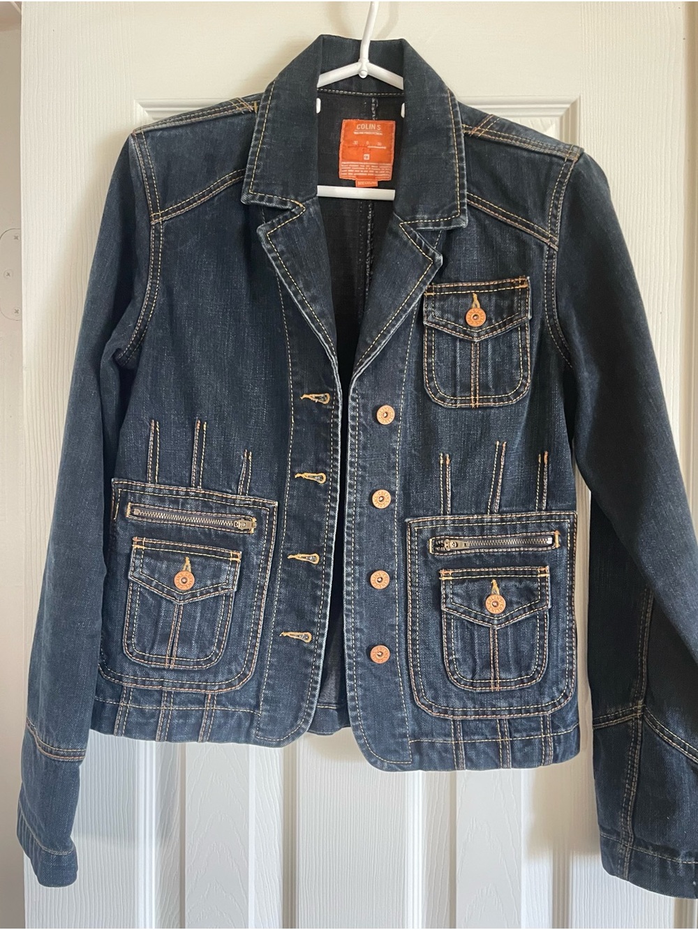 Dark Blue Denim Jacket - Women's Jean Jacket